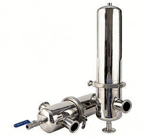 Boîtier de <span class=keywords><strong>filtre</strong></span> <span class=keywords><strong>à</strong></span> gaz en acier inoxydable 304 efficace, 5-50 m³/<span class=keywords><strong>h</strong></span>, 1-20 μm, certifié ISO, filtration d'air comprimé - Product Image 1