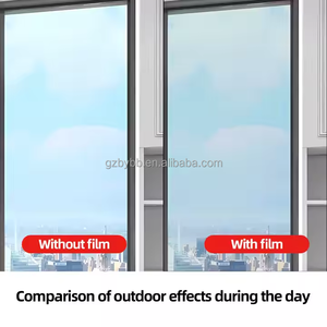 <span class=keywords><strong>Film</strong></span> de <span class=keywords><strong>Vitre</strong></span> Architectural Effet Miroir Dépoli Blanc <span class=keywords><strong>Opaque</strong></span> HD Vision Nocturne 15% 25% pour Décoration Voiture et Bureau - Product Image 2