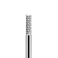 Fraise à queue en carbure à 2 dents non revêtue OEM pour gravure CNC, coupe de 10 mm, pour dégrossissage de circuits imprimés