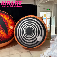 Concept créatif, nouveau design d'œil gonflable, modèle d'œil gonflable pour Halloween, personnalisation du design