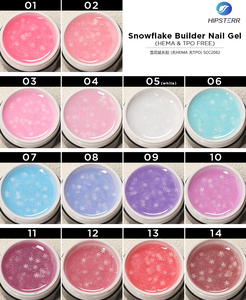 เจลต่อเล็บ HEMA & TPO FREE Snowflake Builder แบบลอกออกได้ พร้อมกลิตเตอร์เกล็ดหิมะหลากสี สำหรับมืออาชีพ - Product Image 4