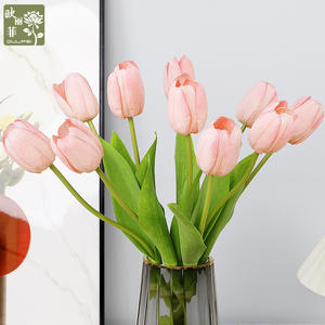 <span class=keywords><strong>Tulipanes</strong></span> Artificiales de Tacto Real, <span class=keywords><strong>Tulipanes</strong></span> Falsos de Primera Calidad con Sensación Húmeda, Decoración del Hogar, Arreglos Florales para Bodas, Tallos de <span class=keywords><strong>Tulipanes</strong></span> al por Mayor - Product Image 3