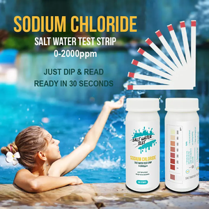 Bandelettes de test de <span class=keywords><strong>sel</strong></span> portables pour usage domestique, pour l'<span class=keywords><strong>analyse</strong></span> du <span class=keywords><strong>sel</strong></span> dans l'eau des spas/bains à remous et des eaux de conteneurs, accessoires 0-6000 - Product Image 5