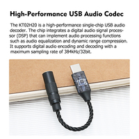 Adaptateur audio TYPE-C vers 3,5 mm, puce CB1200, DAC 384 kHz/32 bits, câble décodeur audio HIFI pour casque IEM, compatible Android, Windows, HarmonyOS