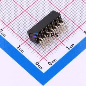 HX PM2.0-2x7P WC Pin Socket Bent Lead Through Hole,P=2mm Connector ( Jack Structure: 2x7P )( Pitch: 2mm )( Row Spacing: 2mm ) - Product Image 2