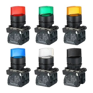 22mm sáng 2 vị trí lần lượt Knob Thiết bị chuyển mạch điện 3Postion Selector chuyển đổi quay với <span class=keywords><strong>LED</strong></span> chỉ số ánh sáng 12V 24V 220V 380V - Product Image 6