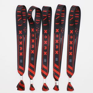 Bracelets personnalisés en polyester pour festivals de musique avec glissière métallique sécurisée, bracelets d'identification par sublimation pour le contrôle d'accès aux événements - Product Image 1