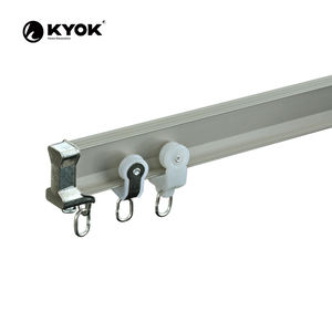Riel de Cortina Flexible de Aleación de Aluminio Moderno KYOK, Polea Suave, Instalación Fácil en 1 Minuto, Resistente a la Oxidación, para Dormitorio, Baño y Hogar - Product Image 2