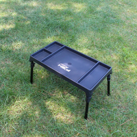 Table de pêche à la carpe pliable Selco OEM noire à pieds réglables pour positions lacustres et fluviales