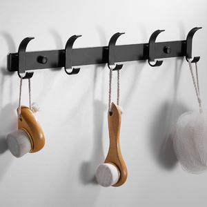 Home Storage Organization Towel 3M Hook Row 3M Hook Home Storage Organization Used Clothes Organizer Under Mount 3M Hook Black Widely Used