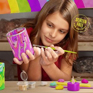 Kit de Manualidades para Hacer Faroles de Arcilla Luminosos, Juguetes Creativos de Plastilina, Kit de Manualidades para Preadolescentes y Adolescentes, Proyectos de Arte para Niños - Product Image 3