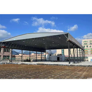 Tente de toit pliante mobile à toit coulissant, type chapiteau, abri de voiture, tunnel de garage, fabriquée en usine - Product Image 2