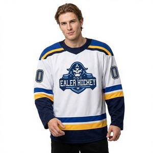 Conjuntos de Pantalones y Camisetas de Hockey sobre Hielo Personalizados de Primera Calidad, 100% Poliéster, Antibacterianos, Transpirables, Impermeables, Unisex para Adultos - Product Image 1