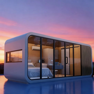 Cabine en acier contemporaine, design minimaliste européen, pour maisons conteneurs, villas, appartements, magasins, parcs, entrepôts - Product Image 1