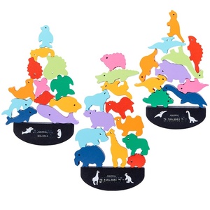 <span class=keywords><strong>Jeu</strong></span> de blocs d'équilibre animaux - Bateau d'équilibre de style puzzle, jouet en <span class=keywords><strong>bois</strong></span> pour la coordination œil-main et l'apprentissage précoce des enfants de 0 à 24 mois - Product Image 5