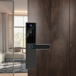 An Ninh Vân tay thông minh khóa điện tử xử lý Khóa cửa kỹ thuật số tuya cerradras lổ Nhìn Trộm Wifi thông minh phòng cửa ttlock - Product Image 4