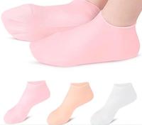 Chaussettes en silicone recyclables à bon prix pour pieds craquelés secs Chaussettes hydratantes pour cadeaux promotionnels