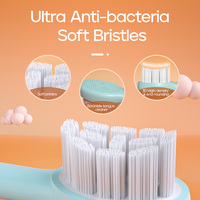 Cepillo de Dientes Eléctrico Infantil OEM con Diseño de Piruleta, Silicona, IPX7, Motor de Levitación Magnética y Temporizador Inteligente