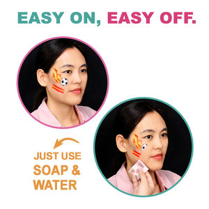 Crayons <span class=keywords><strong>de</strong></span> peinture acrylique non toxiques et résistants à la transpiration aux couleurs du drapeau <span class=keywords><strong>de</strong></span> la Coupe du Monde pour enfants, fans <span class=keywords><strong>de</strong></span> football, <span class=keywords><strong>d</strong></span>écorations <span class=keywords><strong>de</strong></span> matchs France Allemagne - Product Image 5