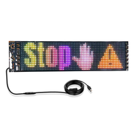 Écran LED programmable flexible pour voiture, affichage défilant de messages publicitaires, panneau d'affichage LED pliable, panneau LED PIXEL personnalisé
