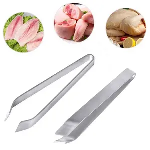 Household Kitchen tools Stainless Steel Hair Remove Clip Fish Bone Tweezers