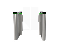 Barrière pivotante de contrôle d'accès bidirectionnelle RFID/visage en acier inoxydable 304 certifiée CE FCC, protection IP66, anti-collision pour