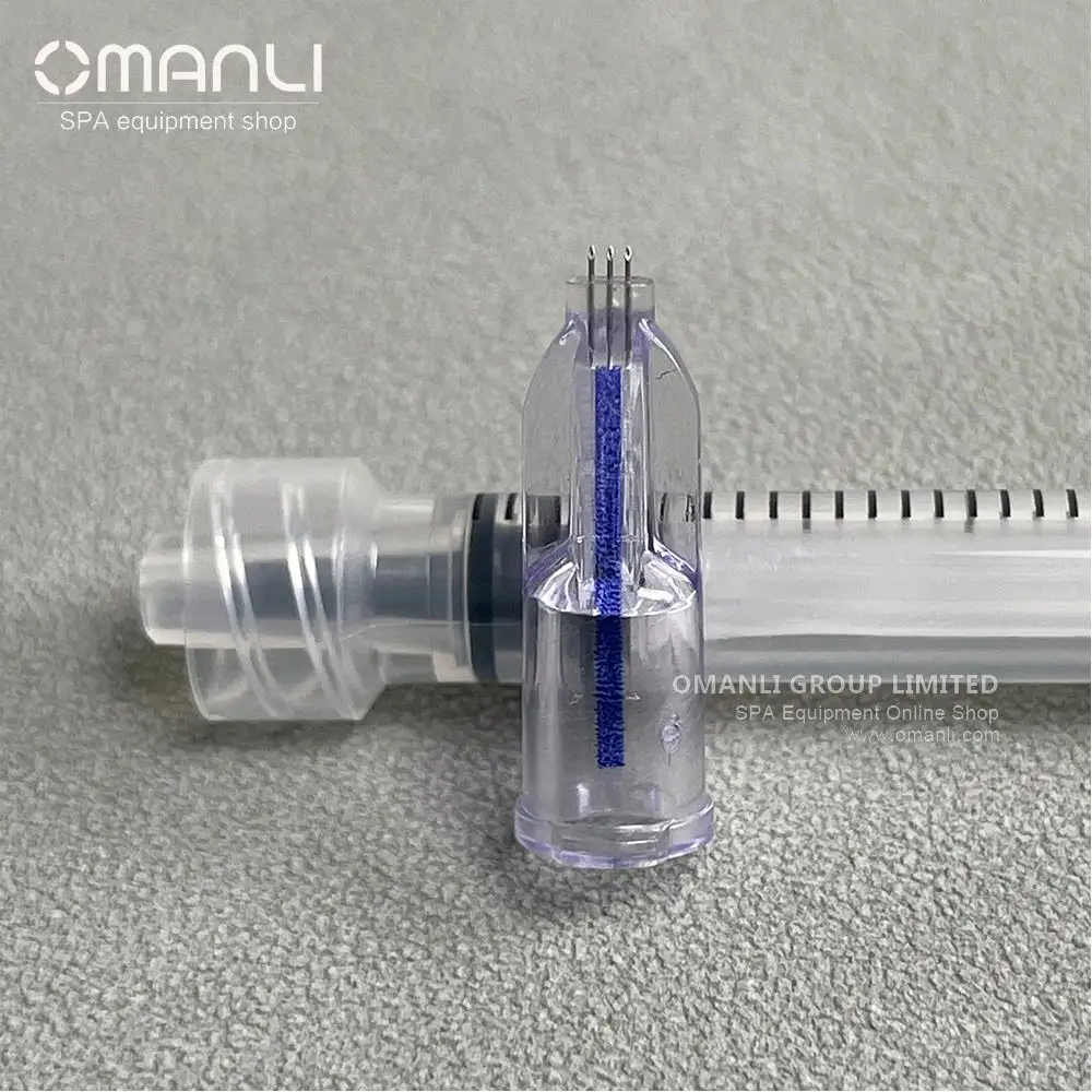 NEW NANOSOFT Microneedles By FILLMED SUPER SOFT TO TARGET THE DERMIS 3Pin Mesotherapy 0.6Mm Needle