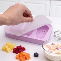 Moule à glace en silicone alimentaire, facile à démouler, avec couvercle, pour la maison, pour bâtonnets de glace, bâtonnets de fromage, barres glacées, sucettes glacées, JIAZHAO CW0021