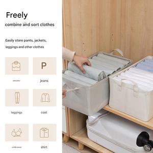 Épaissir Double Couleur Oxford Tissu Coton et Lin Pli Cadre En Acier Support Ménage Chambre Boîte De Rangement Avec Logo Et Couleur - Product Image 4
