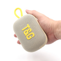 Haut-parleurs sans fil mini en tissu à vente chaude, radio FM/stéréo TF, caisson de basses portable de poche, caisson de basses moins cher, haut-parleur de musique Bluetooth