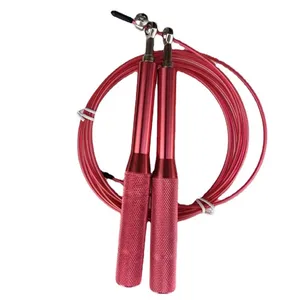 1.8 cm Metal Aluminium Alloy Handle Wire Skipping Rope Speed Jump Rope for fitness &body building