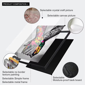 Art mural graffiti moderne peinture à l'huile victoire geste street art affiches murales et décoration de salon œuvres d'art imprimées - Product Image 5