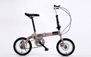 Olding-Mini <span class=keywords><strong>bicicleta</strong></span> portátil ultraligera para adultos, niños y estudiantes, rueda <span class=keywords><strong>pequeña</strong></span> con freno de disco de velocidad variable para hombres y mujeres - Product Image 2