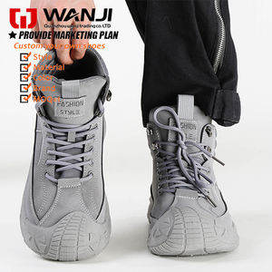 Bottes imperméables en cuir décontractées et polyvalentes légères Chaussures de plein air pour hommes - Product Image 2