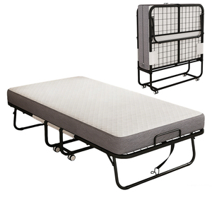 Cama <span class=keywords><strong>Plegable</strong></span> Personalizada OEM ODM con Colchón Híbrido de 12 cm, Esponja de Alta Densidad, Cama para Invitados, Marco Metálico Reforzado, Precio de Fábrica VLranlife - Product Image 1
