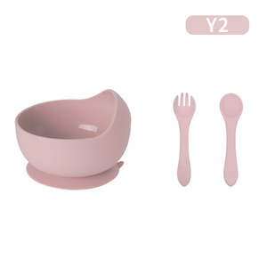 Ensemble de 3 pièces pour l'alimentation des bébés en silicone de qualité alimentaire sans BPA, comprenant un bol, une cuillère, une fourchette, des <span class=keywords><strong>couverts</strong></span> pour enfants, ensemble repas personnalisé pour bébé - Product Image 6
