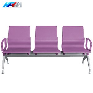 كراسي انتظار عصرية للمساحات العامة في المطارات والمستشفيات ومحطات الحافلات - مقاعد متتالية من الجلد الصناعي متينة للاستخدام التجاري - Product Image 1