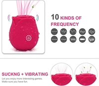 Jouet sexuel rose rechargeable par USB pour femmes, lavable, étanche, avec 10 vitesses, jouets sexuels rose à succion