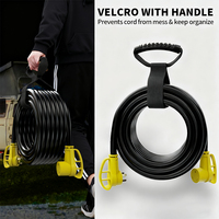 Rv Power Cord 100ft ETL Listed 3 Prong TT-30P TT-30R 100FT Weatherproof Suit pour Camper Extension Cord 125V Heavy Duty 10 Gauge