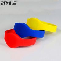 Bracelet électronique RFID en silicone pour casiers de piscine, étanche, compatible avec les fréquences 13,56 MHz et 125 kHz, modèle ISO