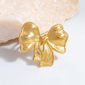 Stainless Steel Exaggerated Bow <b>Ring</b> For Women Party Jewelry Gold Silver Color Fashion <b>Statement</b> <b>Ring</b> - Product Image 4