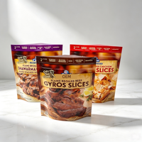 Sachets Doypack en PET/PE (CPP) avec fermeture éclair, résistants à l'humidité et à déchirement facile, pour biscuits et autres aliments