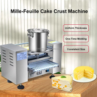 Machine automatique à crêpes fines en acier inoxydable pour mille-feuilles, machine à faire des gâteaux mille-feuilles
