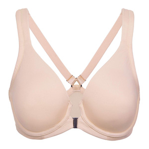 <span class=keywords><strong>Reggiseno</strong></span> con Chiusura Frontale Senza Imbottitura con Ferretto di Supporto per Seno Abbondante <span class=keywords><strong>Minimizer</strong></span> Plus Size - Product Image 1