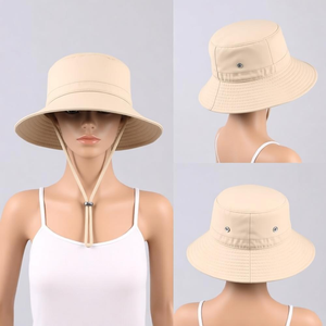 Chapeau Bob Personnalisé ODM avec Logo Avant, Sangle de Menton Réglable, Multicolore, Unisexe, Décontracté, Protection Solaire Extérieure, Voyage, Randonnée - Product Image 2