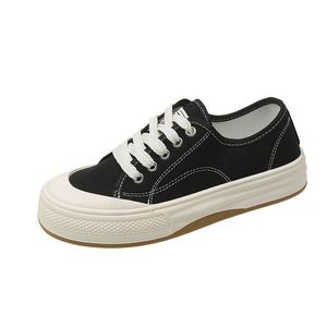 Chaussures de sport décontractées pour femmes, plateforme de haute qualité, respirantes, en cuir véritable, blanches, à semelle plate, pour l'automne, double paire - Product Image 1