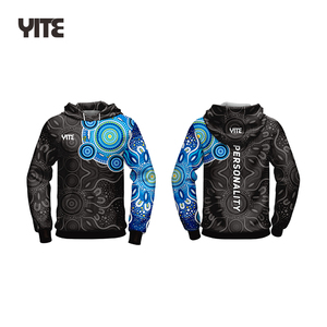 Sweat-shirts unisexes bleu noir à motif tribal d'<span class=keywords><strong>anime</strong></span>, broderie personnalisée, imprimé, tendance, polaire, ensemble décontracté - Product Image 3