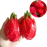 Composants de coque gonflable en TPR à faire soi-même, design Fruit du Dragon, pour jouet anti-stress, balle vide de décompression, conteneur à presser avec bouchon