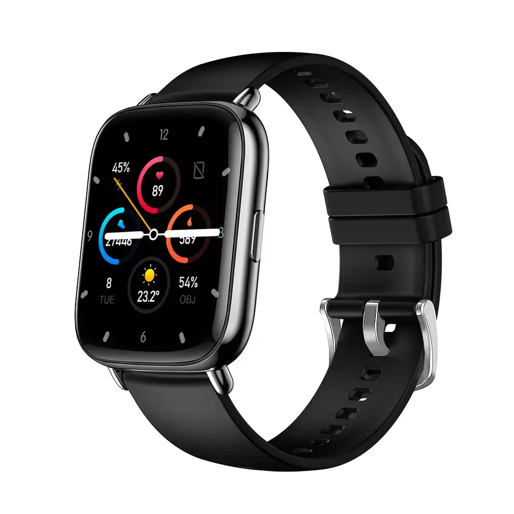 UM68T Smartwatch Reloj 1.69 "carré plein écran tension artérielle surveillance de la fréquence cardiaque température corporelle montre intelligente