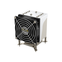 COOLSERVER 115X 1155 1151 Refroidisseur de CPU de bureau actif en cuivre pur Dissipateur thermique de refroidissement par air pour PC